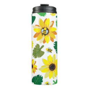 Termo Cute Sunflower Bee