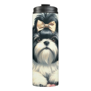 Termo Cute vintage Shih-Tzu Pintura