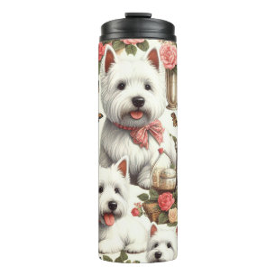 Termo Cute West Highland White Terrier Seamless