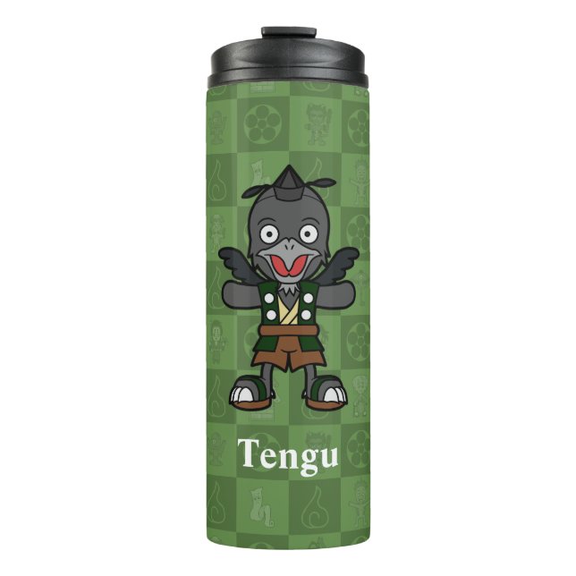 Termo Cute Yokai Karasu Tengu | Folklore japonés (Anverso)