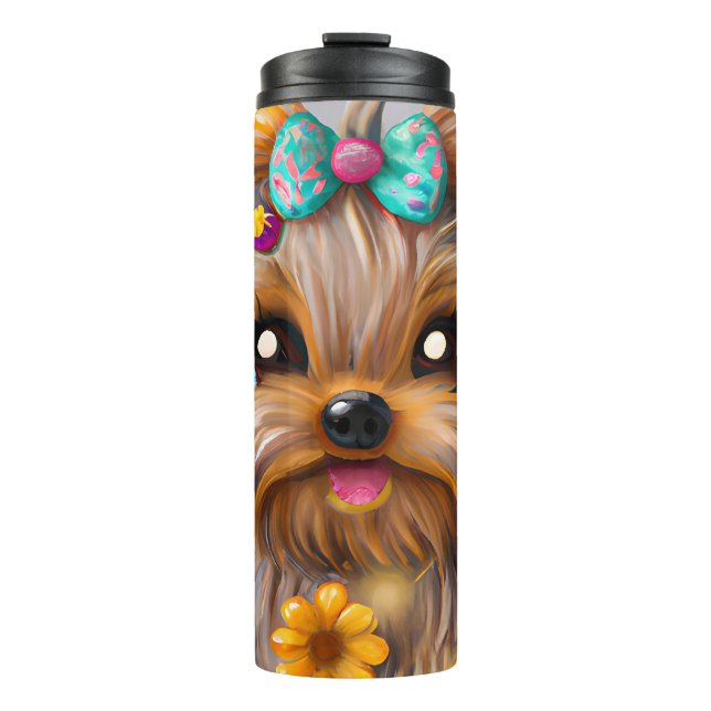 Termo Cute Yorkie Kawaii Puppy (Anverso)