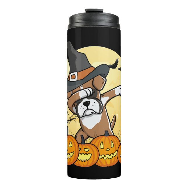Termo Dabbing Boxer Dog Halloween (Anverso)