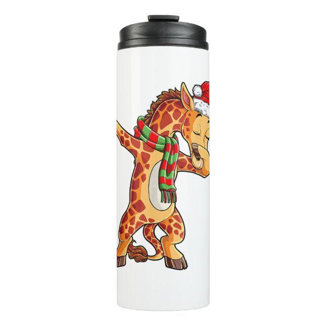 Termo Dabbing Giraffe Santa T Navidades de camisetas niñ (Anverso)