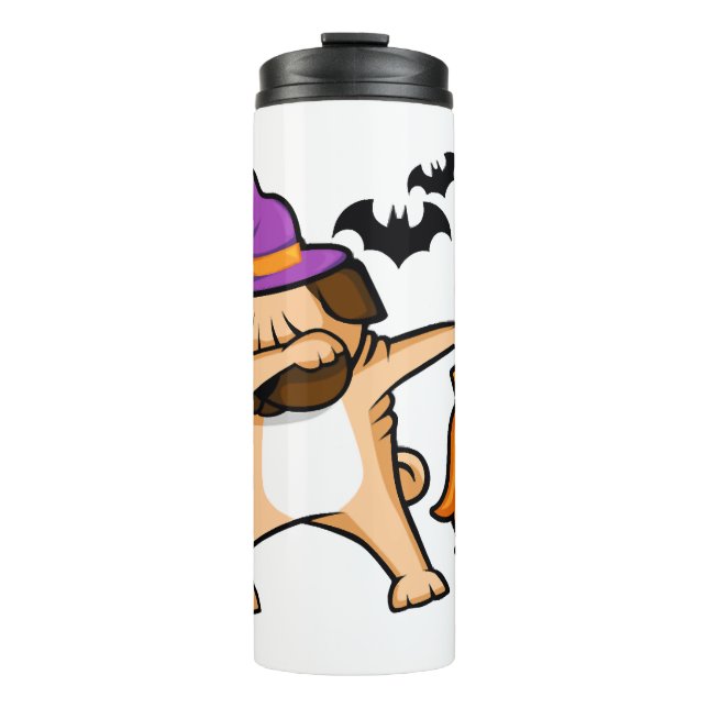 Termo Dabbing Halloween Pug Dog (Anverso)