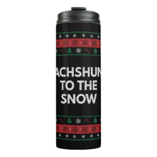 Termo Dachshund al Mascota de Navidad de los Navidades d