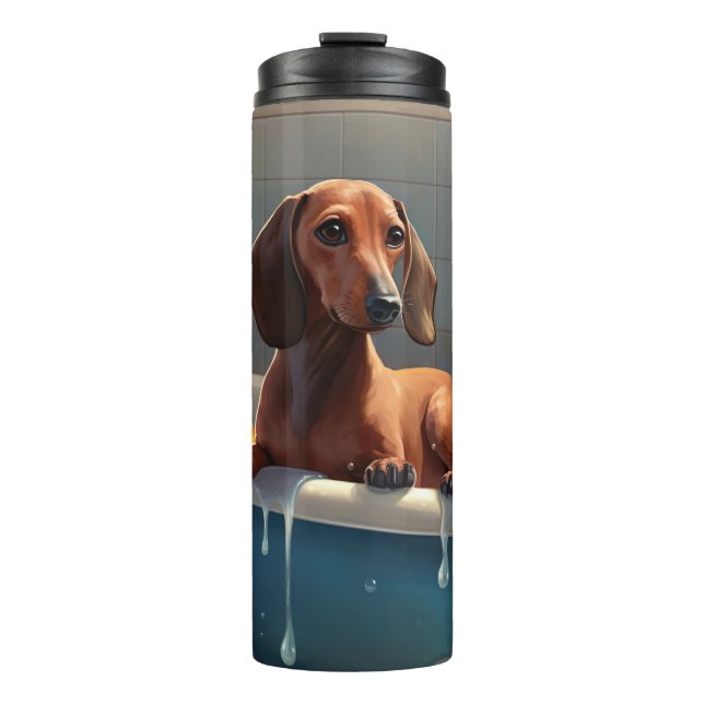 Termo Dachshund Bathtime Fun (Anverso)