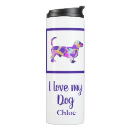 Termo Dachshund Cute Dog Silhouette PurplePY&B