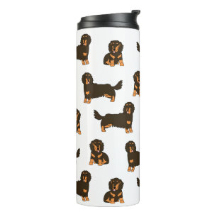 Termo Dachshund de cabello largo