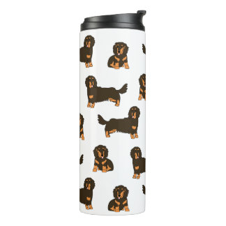 Termo Dachshund de cabello largo