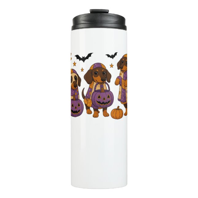 Termo Dachshund Dog Ghost Halloween (Anverso)