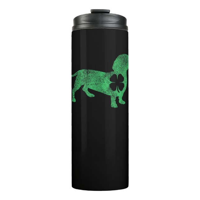 Termo Dachshund Dog Shamrock St. Patrick's Day Saint Pad (Anverso)
