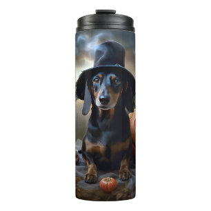 Termo Dachshund Halloween Scary
