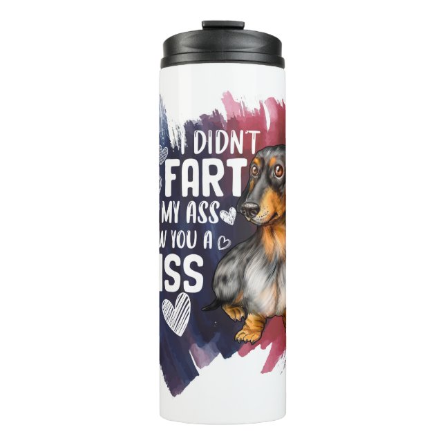 Termo Dachshund lindo regalo para la madre del perro (Anverso)