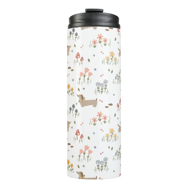 Termo Dachshund Lover Weiner Dog Sausage Dog Wildflower (Anverso)