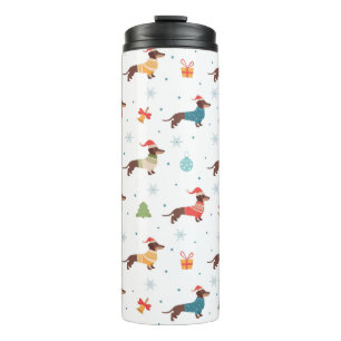 Termo Dachshunds en Navidades Patrón de sudaderas