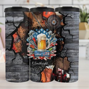 Termo Dad Life Beer Tools Garage