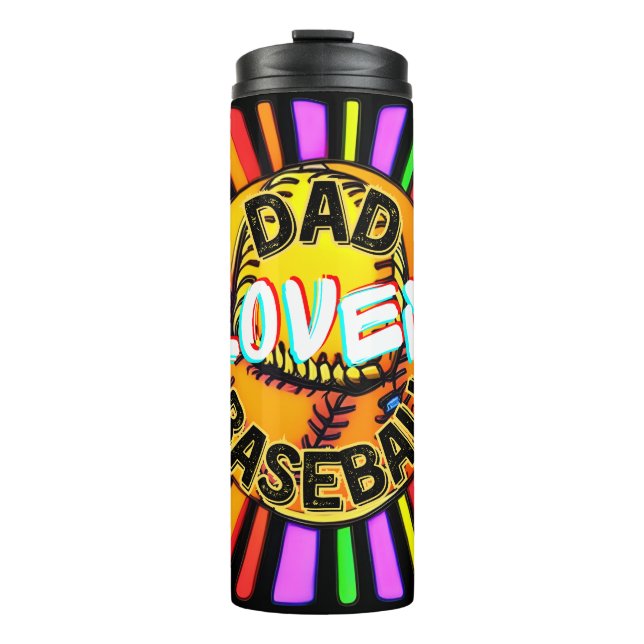 TERMO DAD LOVES BASEBALL (Anverso)