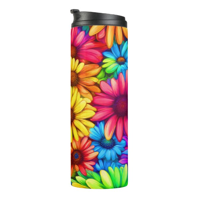 Termo Daisies coloridos #42 - (Rotado hacia la derecha)