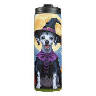 Termo Dalmatia Perro Calabaza Halloween Gracioso