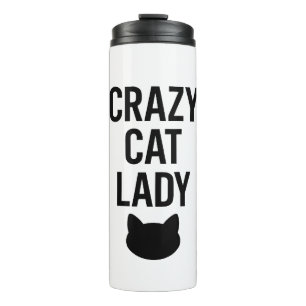 Termo Dama de gato loca - Gracioso regalo de amante de g