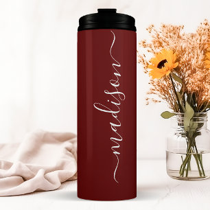 Termo Dama de Honor Burgundy Personalizada