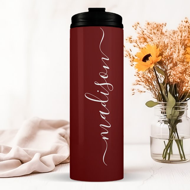 Termo Dama de Honor Burgundy Personalizada (Subido por el creador)