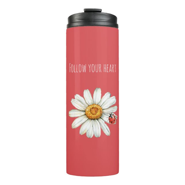 Termo Dama de la Flor de Margarita Mariquita (Anverso)