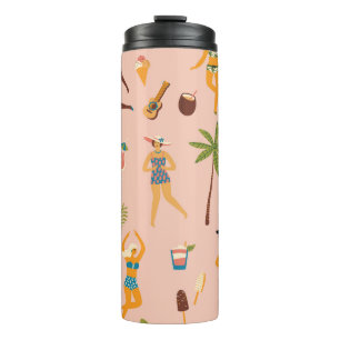 Termo Damas De Bañera: Danza Tropical Vintage