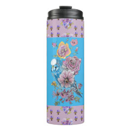Termo Damas florales de Blue Budgie Watercolor