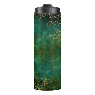 Termo Damascado floral vintage