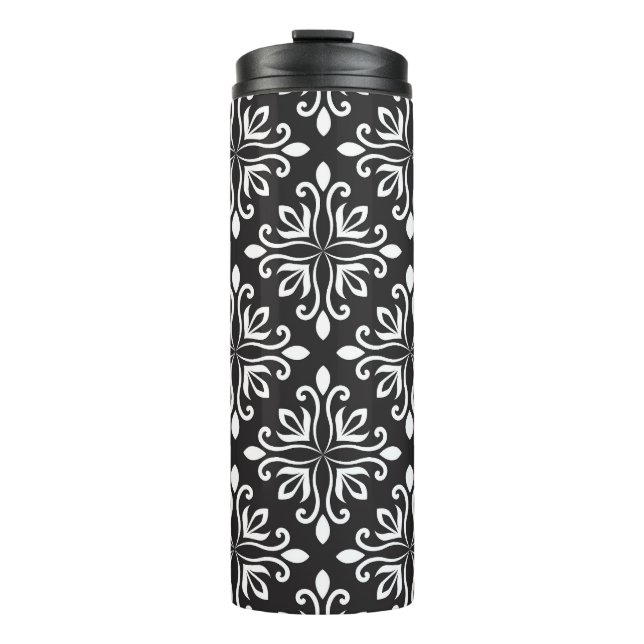 Termo Damasco elegante: Art Deco floral (Anverso)