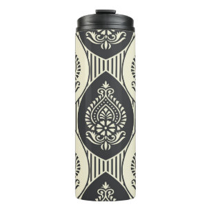 Termo Damasco tradicional asiático, patrón sin soldadura