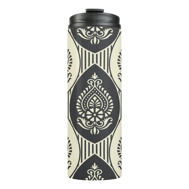 Termo Damasco tradicional asiático, patrón sin soldadura (Anverso)