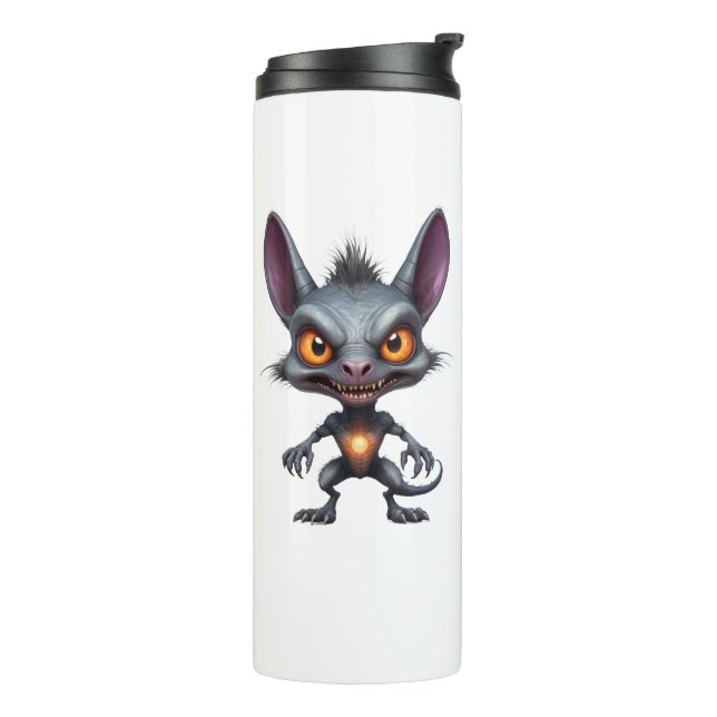Termo Dark Chupacabra Art Halloween Fantasy Creature (Rotado hacia la izquierda)