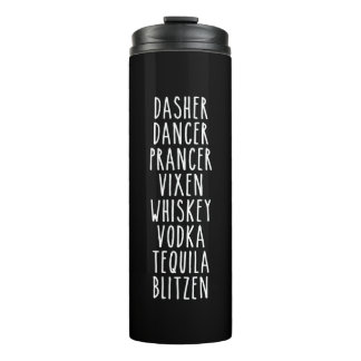 Termo Dasher Dancer Prancer Vixen Whiskey Vodka Tequila