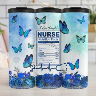 Termo Datos Nutricionales de Enfermera Mariposa Azul