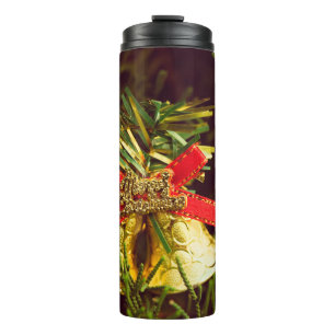 Termo Decoración de navidades con fondo de árbol de Navi