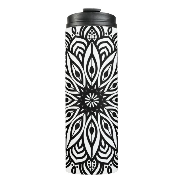 Termo Decoración de rosette mandala (Anverso)