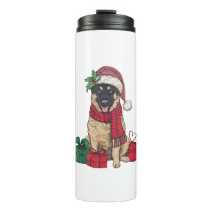 Termo Decoración Fiesta de Navidad Navidades de perro de