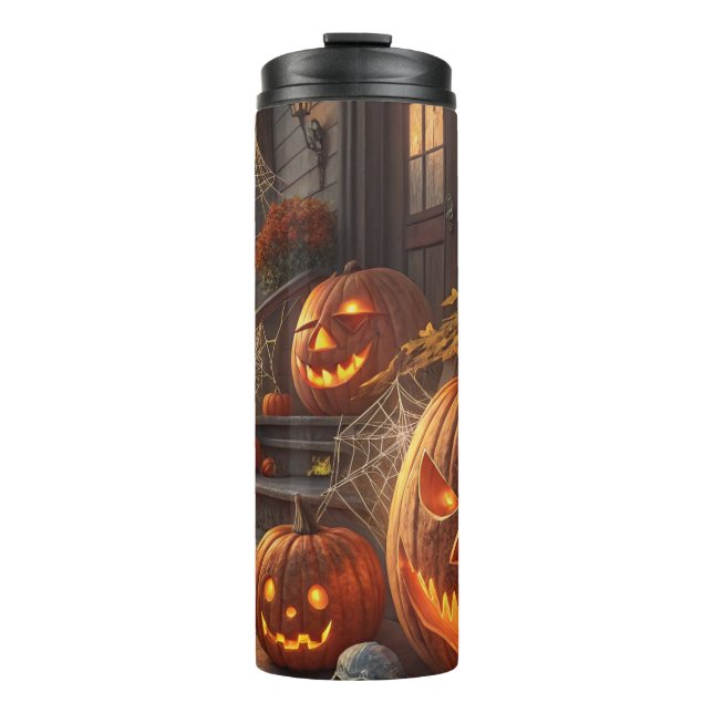 Termo Decoraciones Creativas de Calabazas para un Hallow (Anverso)