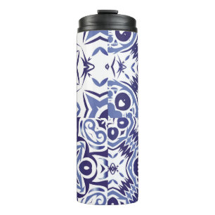 Termo Decorative color ceramic azulejo tiles. Fashionabl