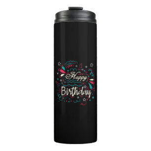 Termo decorative happy birthday