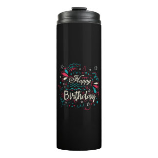 Termo decorative happy birthday