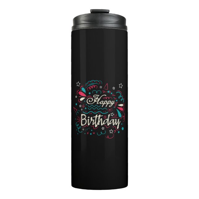 Termo decorative happy birthday (Anverso)