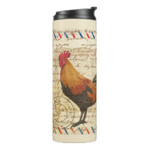 Decoupage Vintage Ephemera Farm Barn Rooster