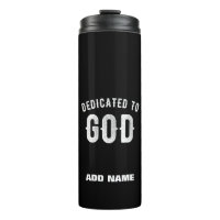 DEDICADO A DIOS PERSONALIZABLE GUAY TEXTO BLANCO