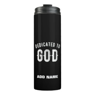 TERMO DEDICADO A DIOS PERSONALIZABLE GUAY TEXTO BLANCO
