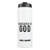 DEDICADO A DIOS PERSONALIZABLE GUAY TEXTO NEGRO