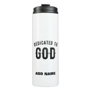 TERMO DEDICADO A DIOS PERSONALIZABLE GUAY TEXTO NEGRO