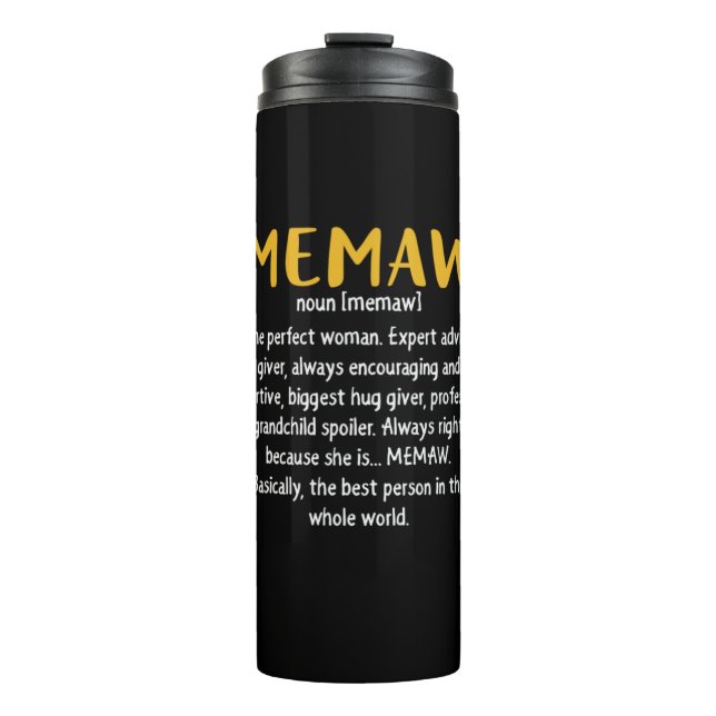 Termo Definición de memaw de arte madre (Anverso)